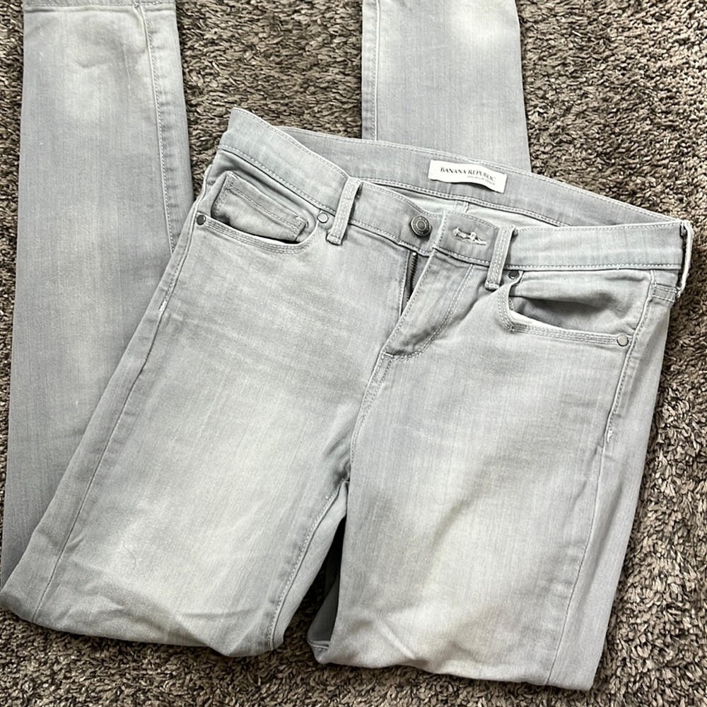 Banana Republic gray jeans